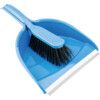 Dustpan & Brush Set, Stiff Bristles, Blue thumbnail-0