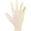 Microflex 63-864 Disposable Gloves, Natural, Latex, 6.3mil Thickness, Powder Free, Size 6.5-7, Pack of 100 thumbnail-1