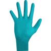 TouchNTuff 92-500 Disposable Gloves, Green, Nitrile, 4.7mil Thickness, Powdered, Size 6.5-7, Pack of 100 thumbnail-2