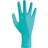 TouchNTuff 92-605 Disposable Gloves, Green, Nitrile, 4.7mil Thickness, Powder Free, Size 8, Pack of 100 thumbnail-1