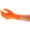 Microflex 93-856 Disposable Gloves, Orange, Nitrile, 5.1mil Thickness, Powder Free, Size 8, Pack of 100 thumbnail-0