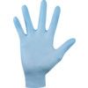 Tegera 84301 Disposable Gloves, Blue, Nitrile, 2.4mil Thickness, Powder Free, Size 9, Pack of 200 thumbnail-2