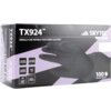 TX924 Disposable Gloves, Black, Nitrile, 7.8mil Thickness, Powder Free, Size XL, Pack of 100 thumbnail-3