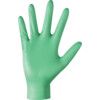 6110PF Disposable Gloves, Green, Nitrile, 4mil Thickness, Powder Free, Size M, Pack of 100 thumbnail-2