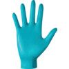 Teal Disposable Gloves, Green, Nitrile, 4.8mil Thickness, Powder Free, Size 7, Pack of 100 thumbnail-2