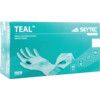 Teal Disposable Gloves, Green, Nitrile, 4.8mil Thickness, Powder Free, Size 11, Pack of 100 thumbnail-4