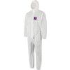 1500-WH Microgard Chemical Protective Coveralls, Disposable, Type 5/6, White, SMS Nonwoven Fabric, Zipper Closure, 5XL thumbnail-0