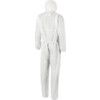 1500-WH Microgard Chemical Protective Coveralls, Disposable, Type 5/6, White, SMS Nonwoven Fabric, Zipper Closure, 4XL thumbnail-1