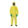 3000-YE Microchem Chemical Protective Coveralls, Disposable, Type 3/4/5, Yellow, Non-Woven Laminate Fabric, Zipper Closure, 3XL thumbnail-0