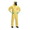 Tychem C, Chemical Protective Coveralls, Disposable, Type 3/4/5/6, Yellow, Tychem® 2000 C, Zipper Closure, Chest 48-50", XL thumbnail-1