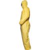 Tychem C, Chemical Protective Coveralls, Disposable, Type 3/4/5/6, Yellow, Tychem® 2000 C, Zipper Closure, Chest 40-42", M thumbnail-2