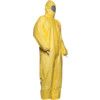 Tychem C, Chemical Protective Coveralls, Disposable, Type 3/4/5/6, Yellow, Tychem® 2000 C, Zipper Closure, Chest 40-42", M thumbnail-3