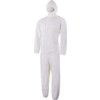 Disposable Chemical Protective Coverall, Small, Type 5/6, White, Tyvek 200, Zipper Closure thumbnail-0