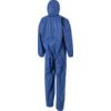 4515B, Chemical Protective Coveralls, Disposable, Type 5/6, Blue, SMS Nonwoven Fabric, Zipper Closure, Chest 36-39", M thumbnail-1