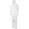 4545, Chemical Protective Coveralls, Disposable, Type 5/6, White, Polyester, Zipper Closure, Chest 49-52", 3XL thumbnail-0