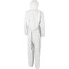 4545, Chemical Protective Coveralls, Disposable, Type 5/6, White, Polyester, Zipper Closure, Chest 39-43", L thumbnail-1