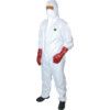 Guard Master +, Chemical Protective Coveralls, Disposable, White, Laminates, Zipper Closure, Chest 36-38", S thumbnail-0