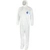 Labo, Chemical Protective Coveralls, Disposable, Type 5/6, White, Tyvek® 500, Zipper Closure, Chest 56-58", 3XL thumbnail-0