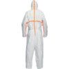 CHA5, Chemical Protective Coveralls, Disposable, Type 3/4/5/6, White, Tyvek® 800, Zipper Closure, Chest 36-27", S thumbnail-4