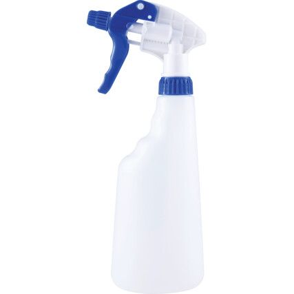 Spray Bottle, 600ml, Clear/Blue