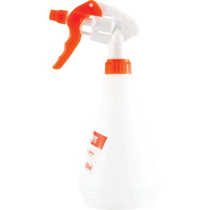 Spray Bottle, 500ml, White/Red, Adjustable Spray Nozzle