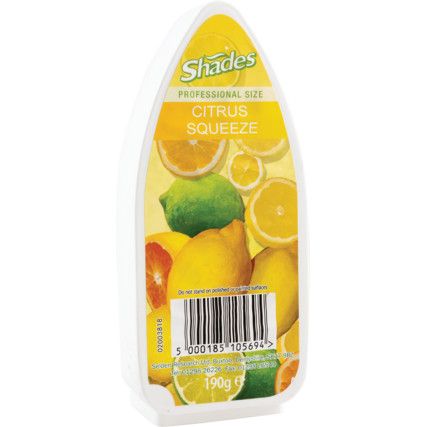 Air Freshener, Citrus Squeeze, Gel Block, 190ml