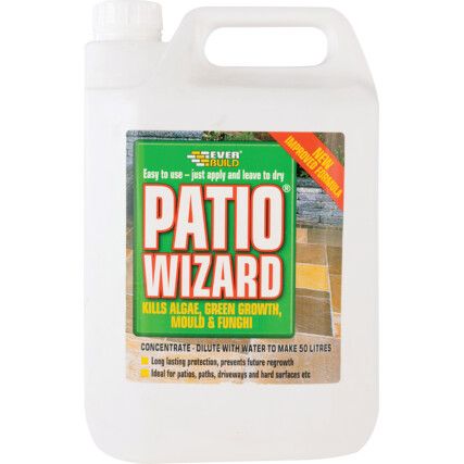 Patio Cleaner, 5L, Screw Top Bottle, Fragranced