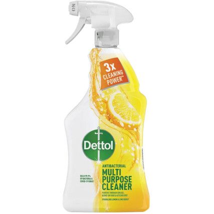 Multi Surface Cleaner, 1L, Spray Bottle, Ready To Use, Lemon