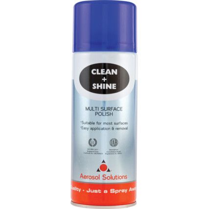 Clean And Shine Multipurpose Polish, 400ml Aerosol