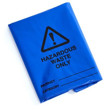 HAZARDOUS WASTE BAGS -BLUE46X90CM (PK-100)