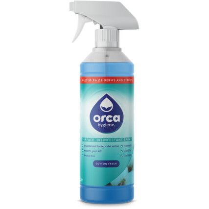 Disinfectant, 1L, Spray Bottle, Cotton