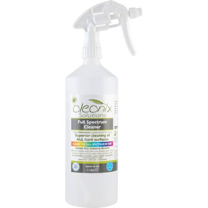 Spray Bottle, 1L, Clear/White