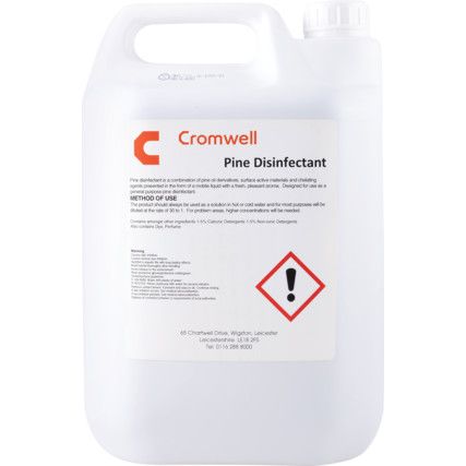 Disinfectant, 5L, Screw Top Bottle, Pine