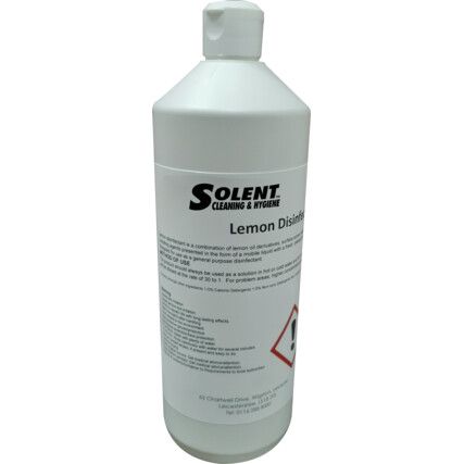 General Purpose QAP30 Lemon Disinfectant, 1ltr