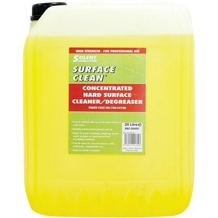 Hard Surface Cleaner, 20L, Screw Top Bottle, Concentrated, Fragranced