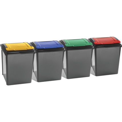 Lift Top Blue Recycling Bin - 50 Litre