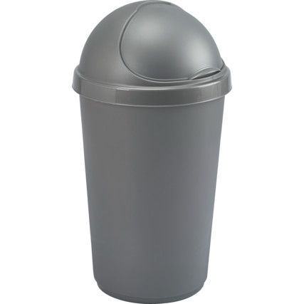 H33BB2 Bullet Grey Waste Bin - 25 Litre