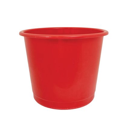 Plastic Red Waste Bin - 14 Litre