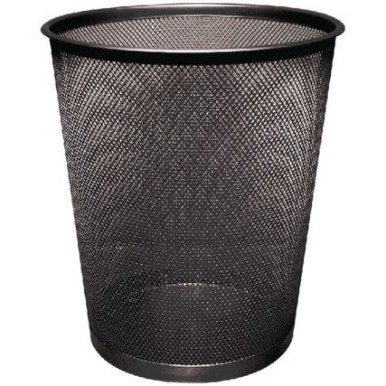 KF00871 Mesh Black Waste Bin - 18 Litre