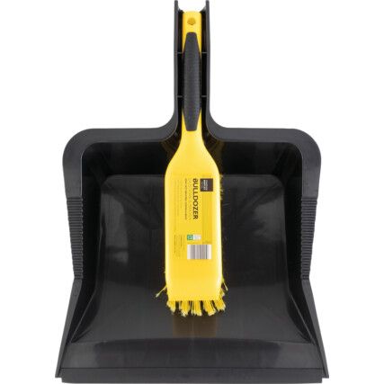 Bulldozer Heavy Duty Dustpan & Brush Set