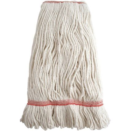 Looped Kentucky Mop, Synthetic Yarn, Red, 450g Head