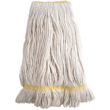 Looped Kentucky Mop, Synthetic Yarn, Yellow, 450g Head