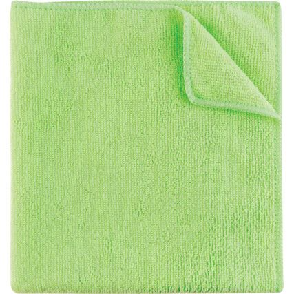 40x40cm Premium Green Microfibre Cloth 56G