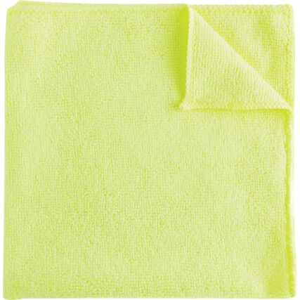 40x40cm Economy Yellow Microfibre Cloth 36g