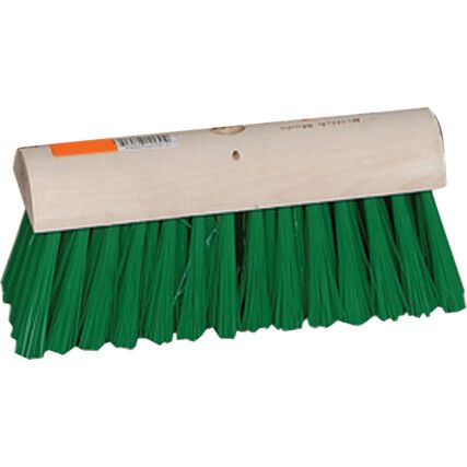 PY24-GREEN 10" GREEN NYLON BROOM COMPLETE