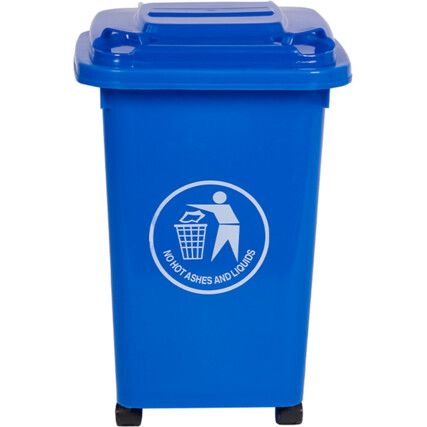 LWB30Y Blue Wheelie Bin - 30 Litre