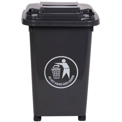 LWB30Y Grey Wheelie Bin - 30 Litre