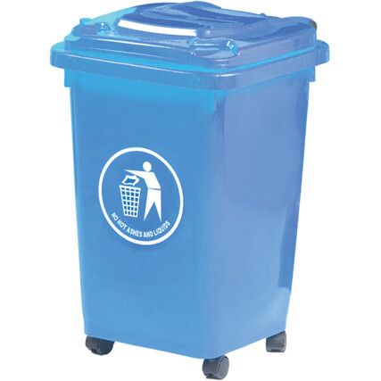 LWB50Y Blue Wheelie Bin - 50 Litre