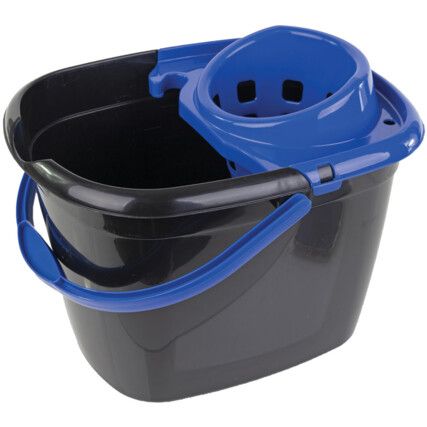 MOP BUCKET AND WRINGER - BLUE