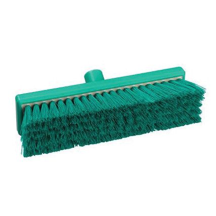 300mm Medium' Poly' Resin-Set Broom Green